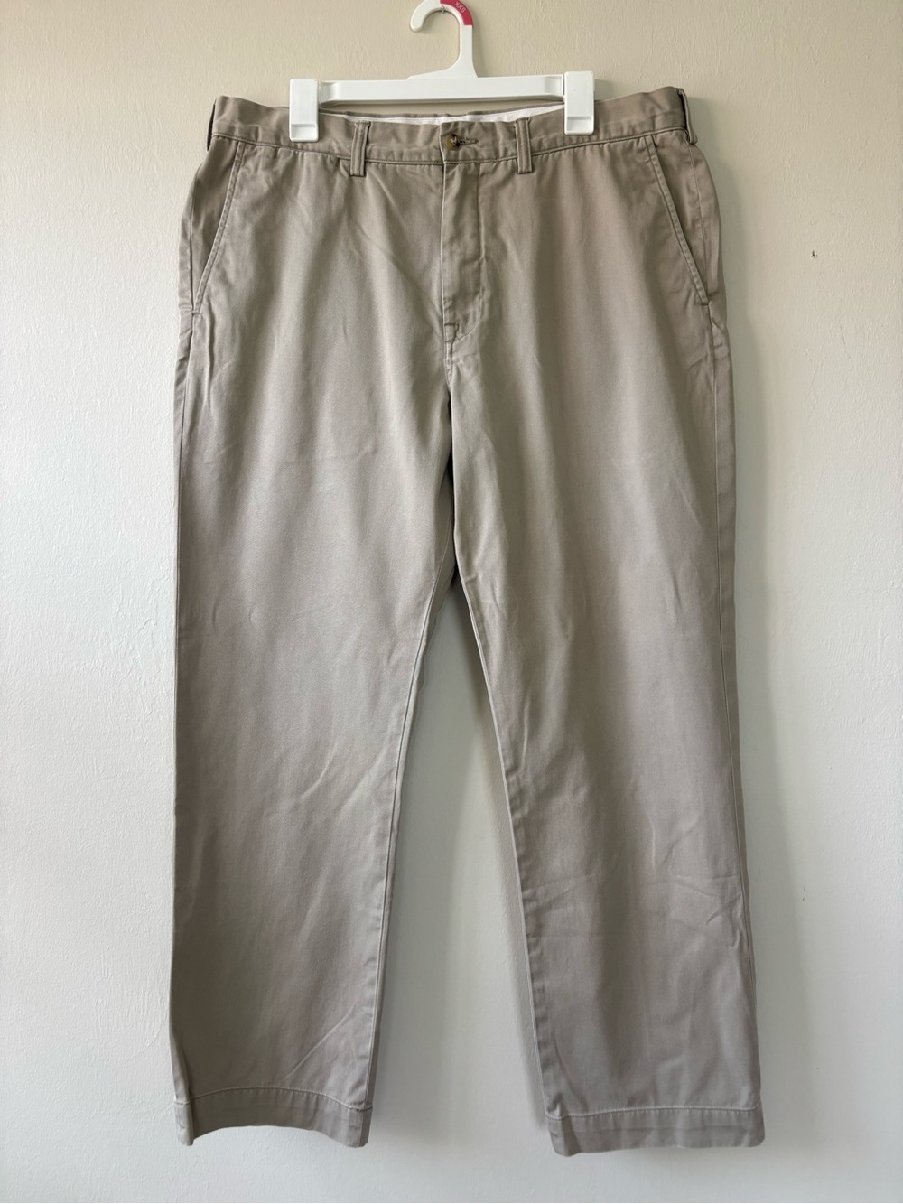 Polo Ralph Lauren Chino Pants Mens 36x30 Tan Classic Fit Cotton Twill